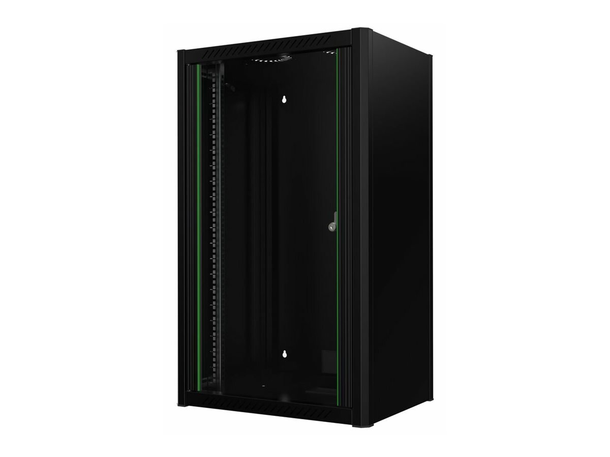 Lanview RWM20U45BL - Wandmontiertes Regal - 20U - 33,3 kg - Schwarz, Ansicht 2