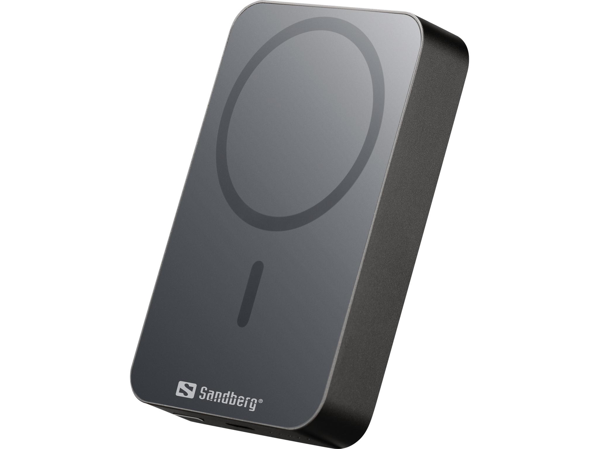 SANDBERG 1000 ALU - Induktive Power Bank - Li - 10000 mAh - 38.5 Wh - 20 Watt - 3 A (24 pin USB-C), Ansicht 3