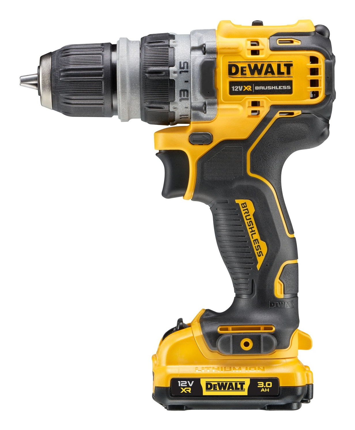 DeWalt DCD703L2T Akku-Bohrschrauber inkl. Koffer + 2 Akkus 3.0Ah, Ansicht 4
