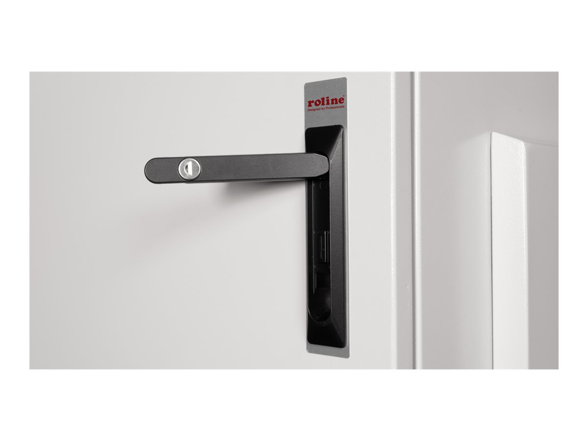 ROLINE 19 Zoll Wandgehäuse Pro 7 HE 600x450 BxT IP55 outdoor grau, Ansicht 3