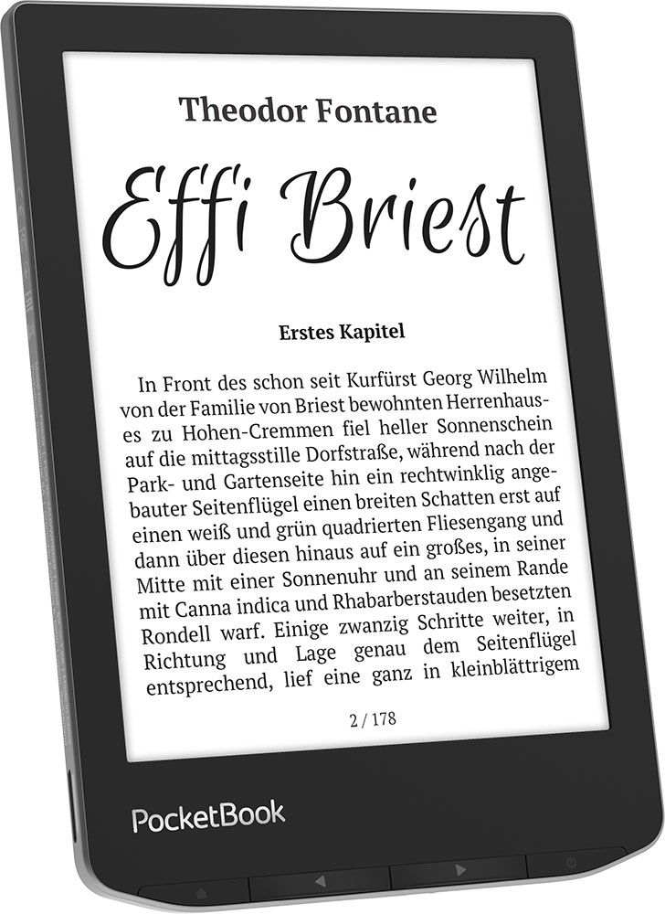 Pocketbook Verse - 15,2 cm (6") - E Ink Carta - 758 x 1024 Pixel - ACSM - DOCX - AZW - DjVu - PRC - AZW3 - EPUB - …, Ansicht 2