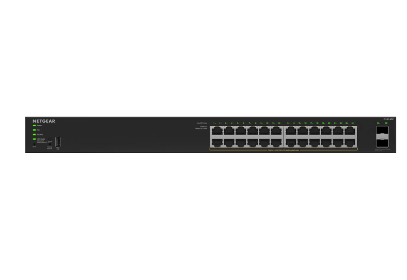 Netgear S350 24P GE PoE+ Smart Switch GS324TP - Switch - 1 Gbps, Ansicht 3