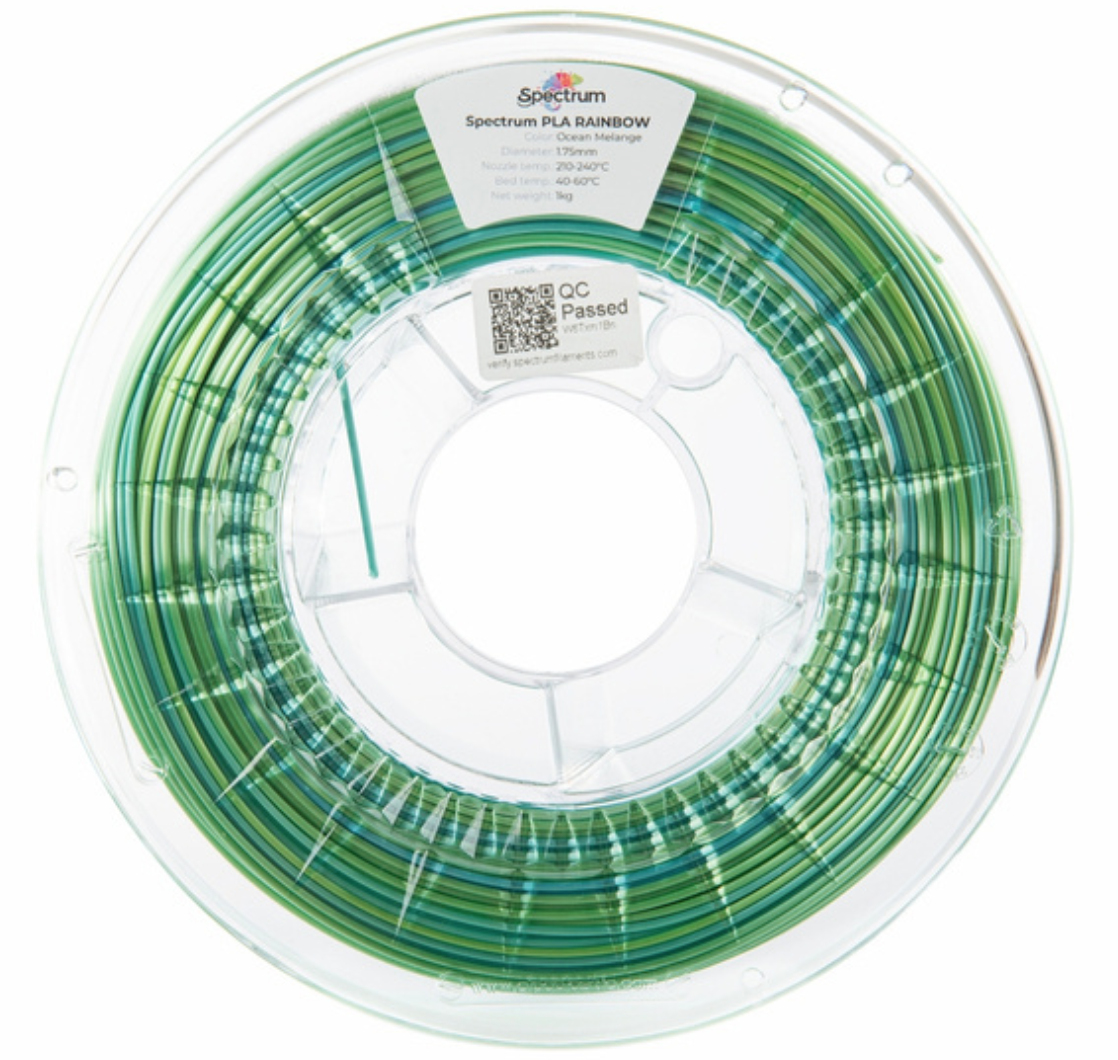 Spectrum Filaments Filament· SILK PLA Rainbow· OCEAN MELANGE· 1.75mm· 1kg, Ansicht 4
