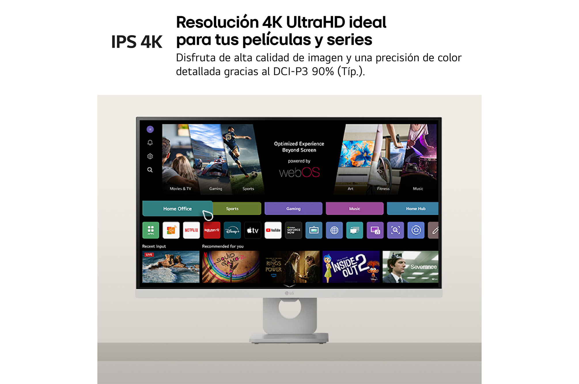 LG Smart Monitor 27U731SA-W - Flachbildschirm (TFT/LCD) - 68,6 cm, Ansicht 2