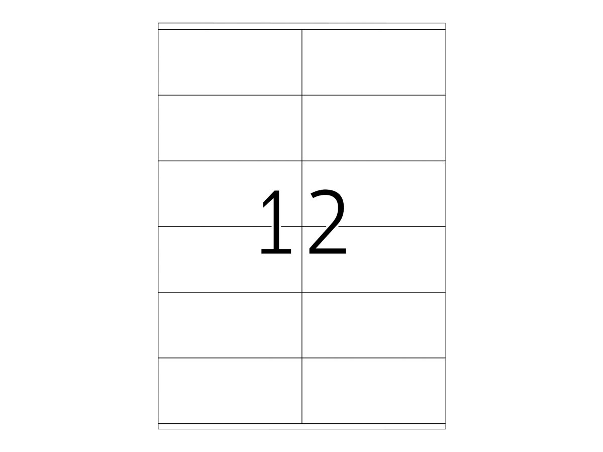 HERMA Special - Papier - matt - extra stark selbstklebend - weiß - 105 x 48 mm 300 Etikett(en) (25 Bogen x 12), Ansicht 3