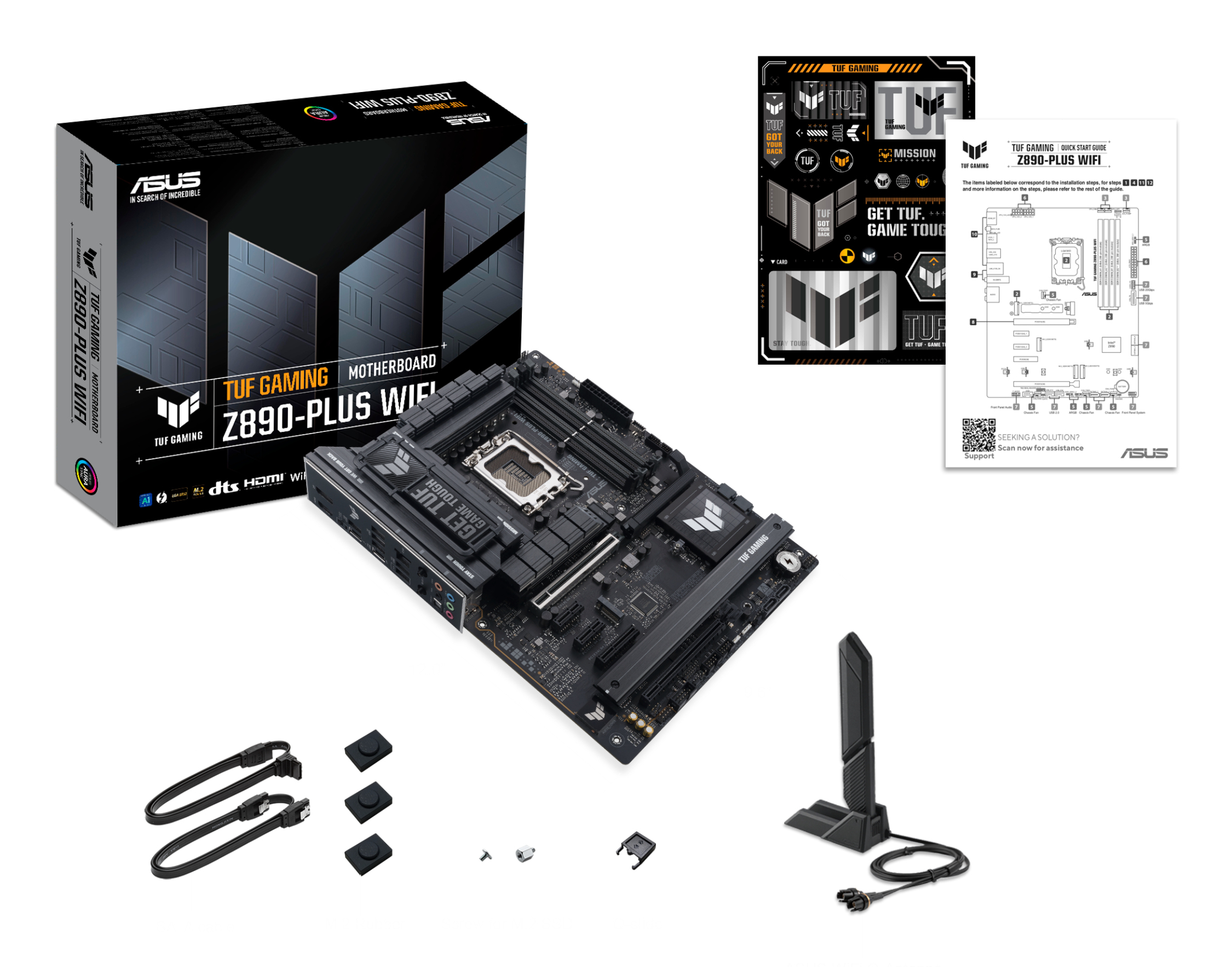 ASUS TUF GAMING Z890-PLUS WIFI - Motherboard - ATX - LGA1851-Sockel - Z890 Chipsatz - USB4, USB-C 3.2 Gen 2x2, Ansicht 4