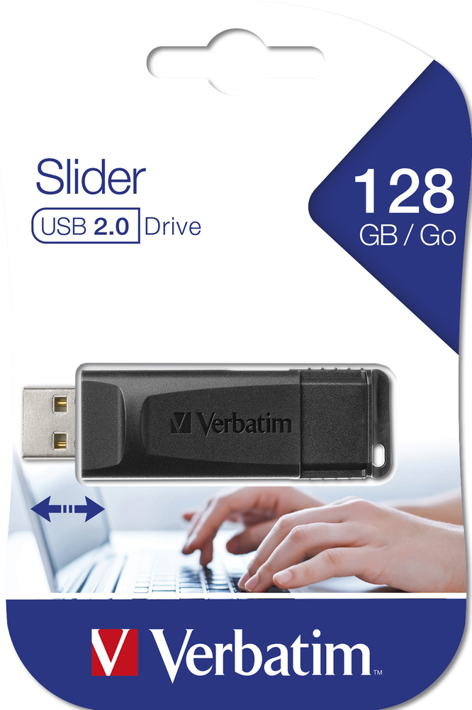 Verbatim Slider - USB-Flash-Laufwerk - 128 GB, Ansicht 2
