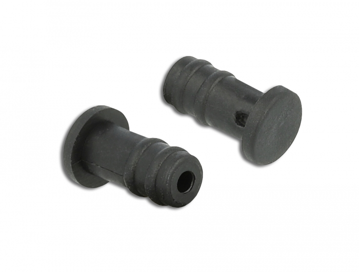 Delock Staubschutzhaube für 3,5 mm Klinkenstecker - Schwarz (Packung mit 10), Ansicht 3