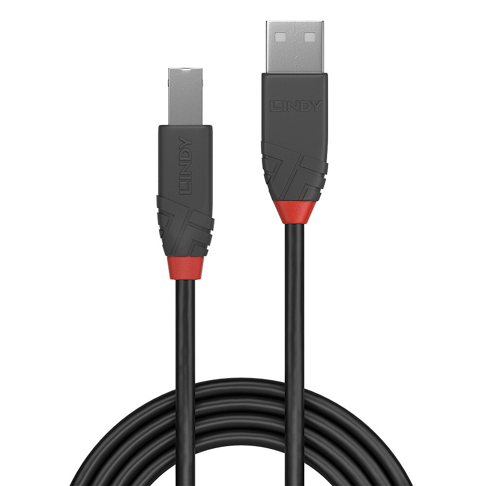 Lindy Anthra Line - USB-Kabel - USB (M) zu USB Typ B (M), Ansicht 4