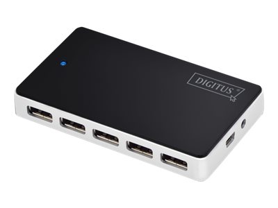 DIGITUS DA-70229 - Hub - 10 x USB 2.0 - Desktop