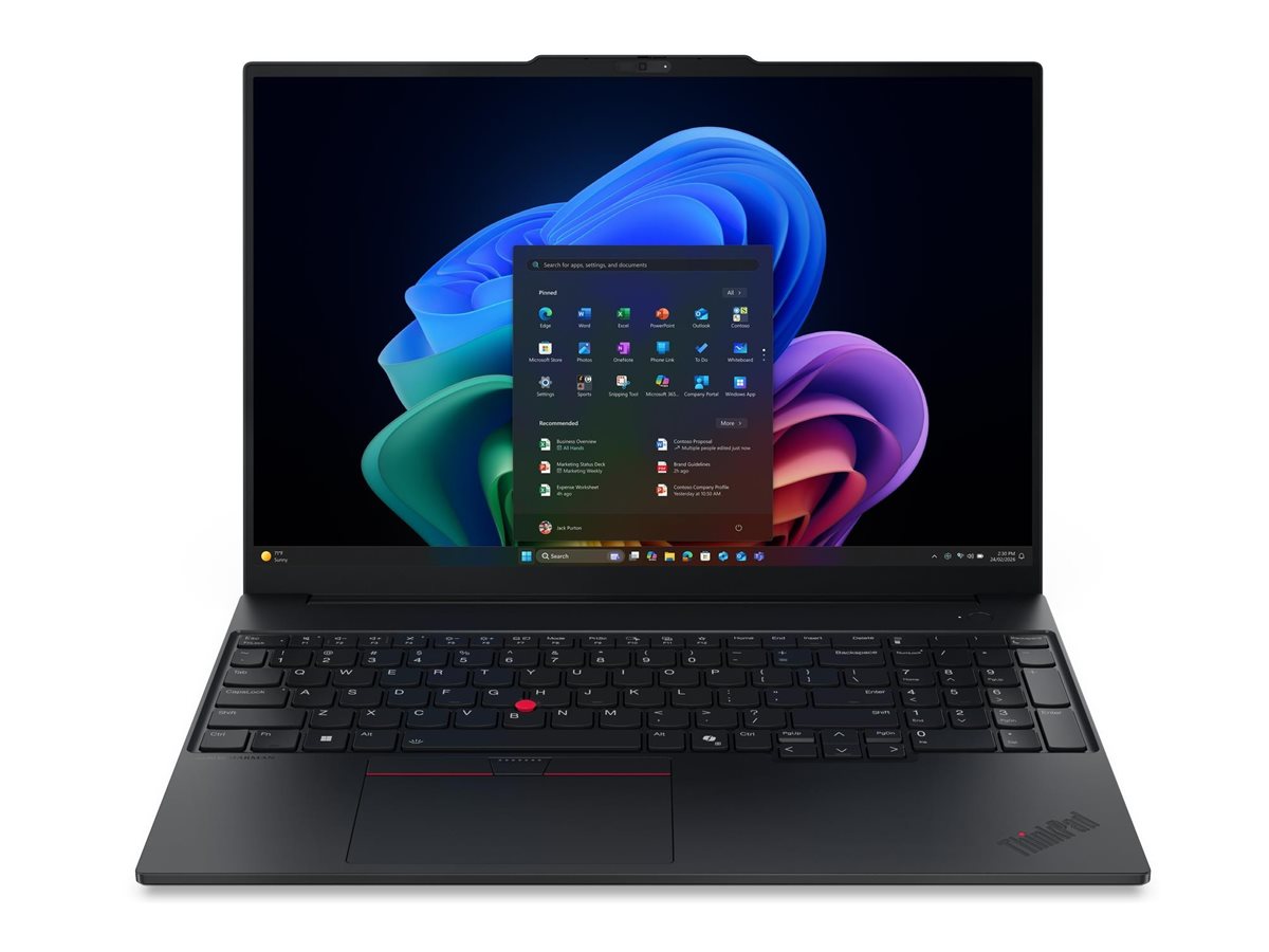 Lenovo ThinkPad E16 Gen 4 21YC - Intel Core Ultra 7 355 / 2.3 GHz - Win 11 Pro - Intel Graphics - 32 GB RAM - 512 GB SSD TCG Opal Encryption 2, NVMe - 40.6 cm (16")
