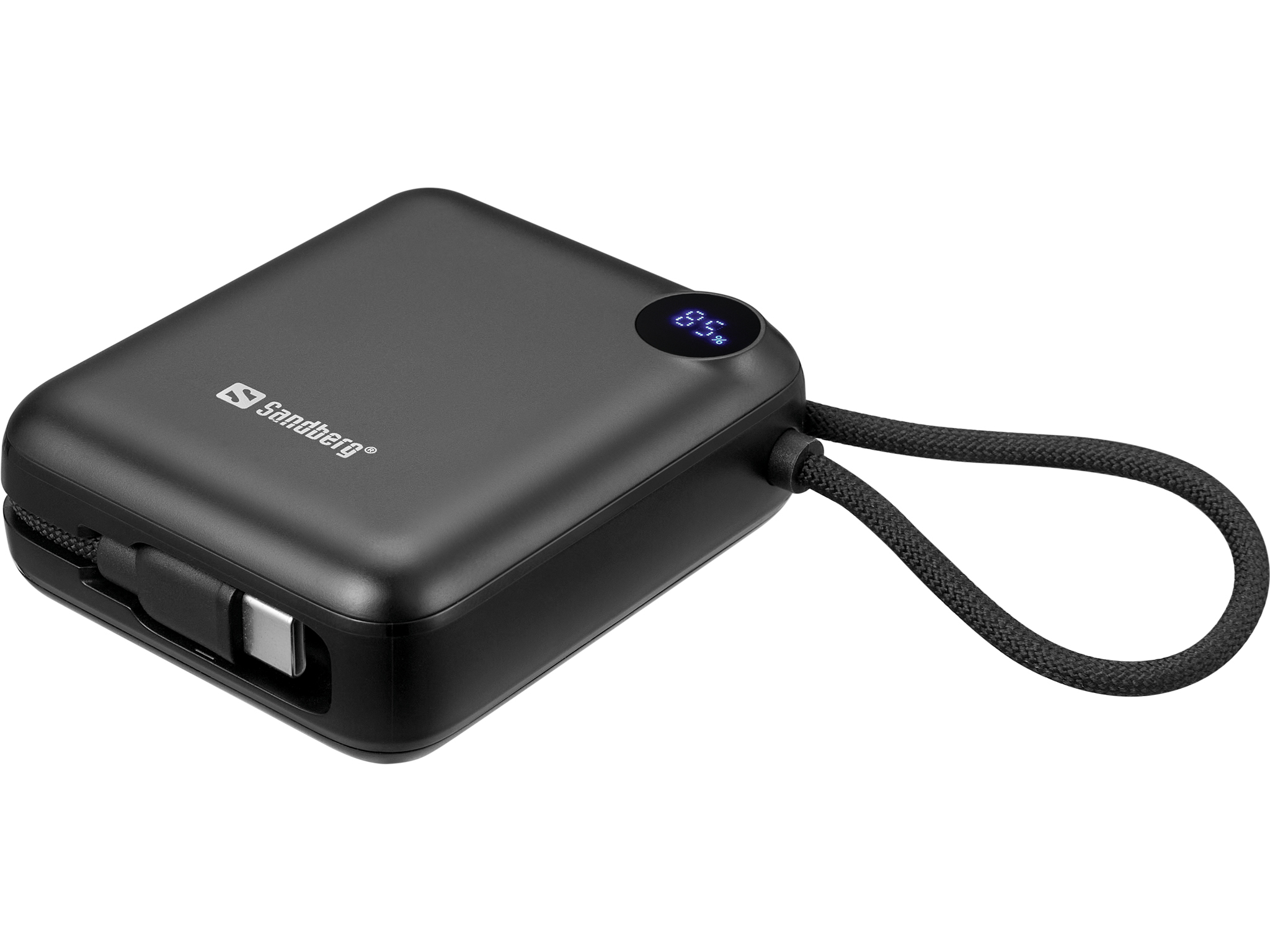 SANDBERG Connect - Powerbank - 10000 mAh - 38.5 Wh - 20 Watt - 3 A - 3 Ausgänge (24 pin USB-C), Ansicht 4