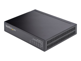 StarTech.com 5 Port Gigabit Switch - Unverwalteter 2.5Gbits Switch - Office-HeimnetzwerkLan SwitchVerteiler für TischWandmontage - Rückwärtskompatibel mit 101001000Mbits - Ganzmetall (DS52000)