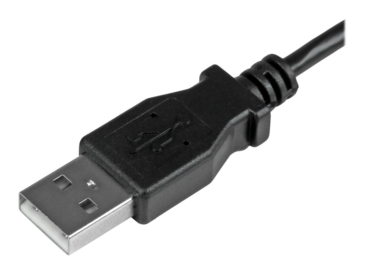 StarTech.com StarTech Micro USB Lade/Sync-Kabel - St/St - Micro USB linksgewinkelt - 1m - USB auf Micro USB Ladekabel - USB-Kabel - Micro-USB Typ B (M)