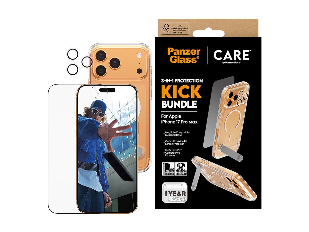 PanzerGlass CARE by PanzerGlass 3-in-1 Kick Bundle - Hintere Abdeckung für Mobiltelefon, Ansicht 2