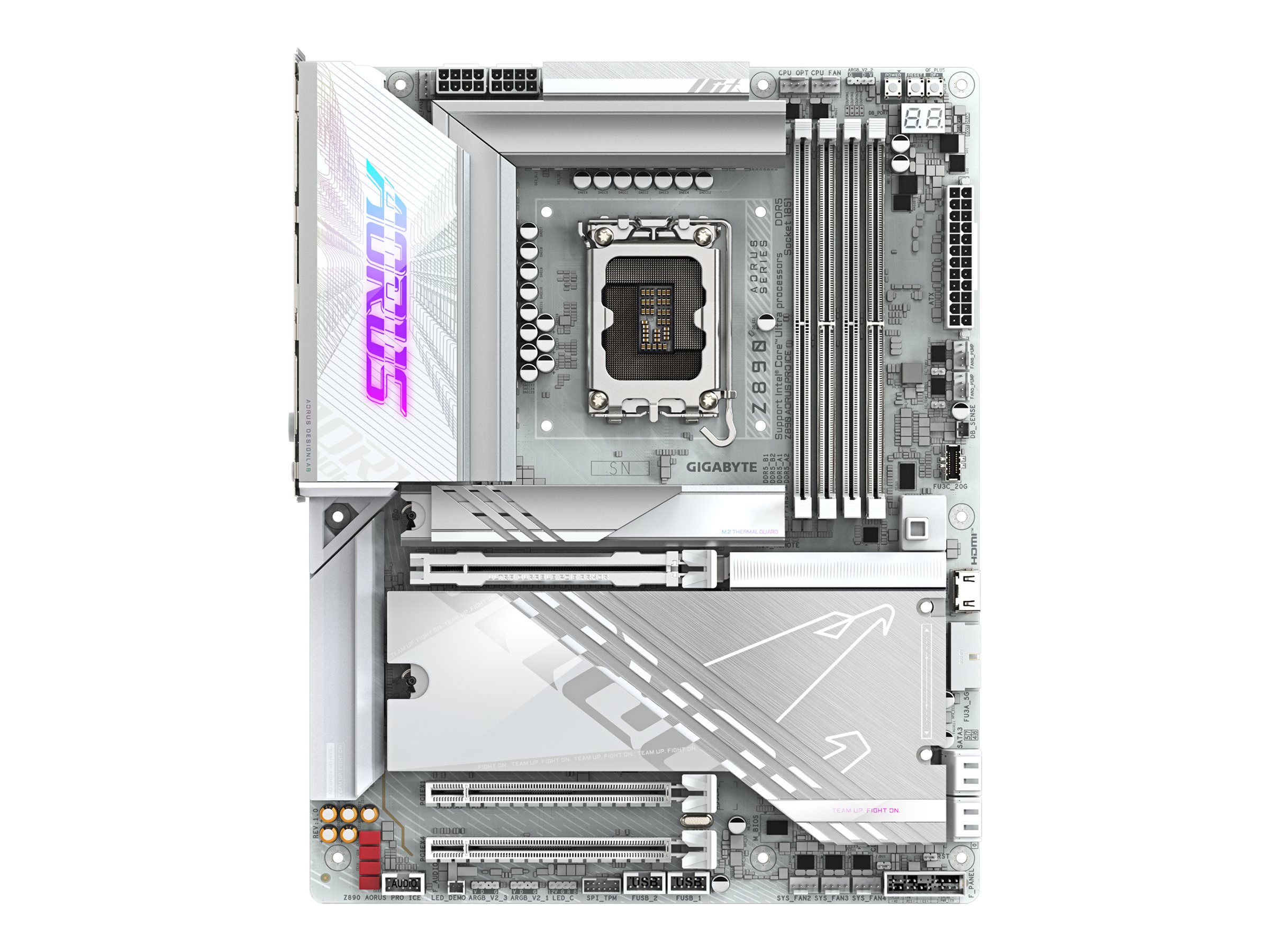 Gigabyte AORUS Z890 PRO ICE - Motherboard - ATX - LGA1851-Sockel - Z890 Chipsatz - USB4, USB 3.2 Gen 2, USB 3.2 Gen 1, U