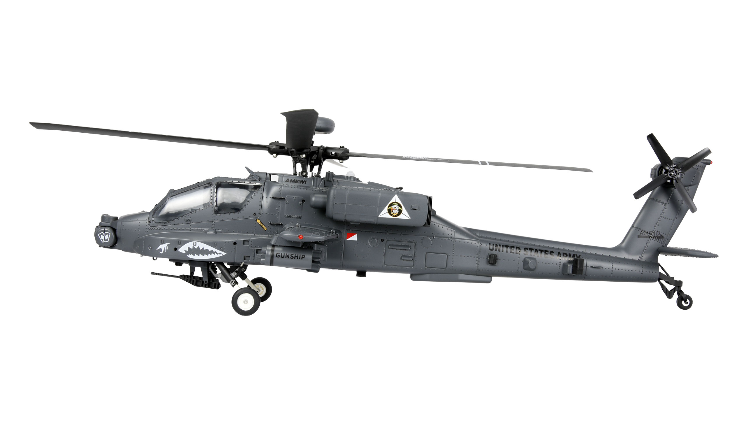 Amewi Apache AH-64D CP Helikopter 6G/3D RTF grau, Ansicht 2