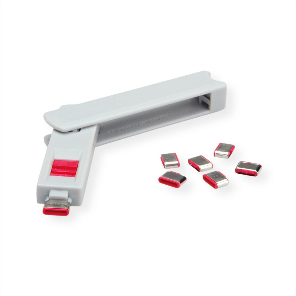 ROLINE Werkzeug für USB-C-Portblocker - Grau, Ansicht 4
