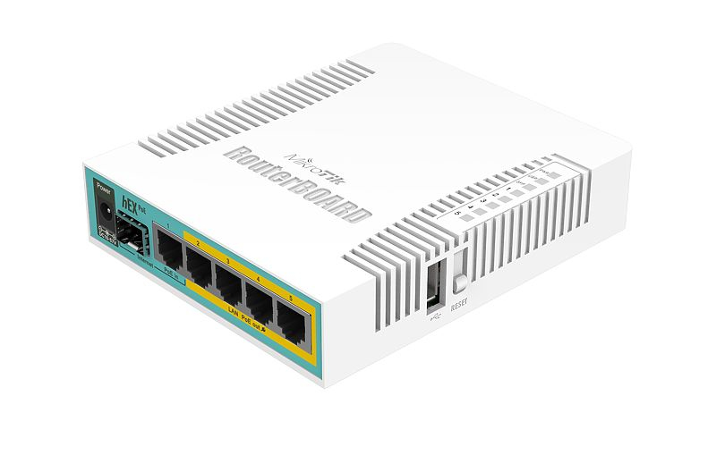 MikroTik RouterBOARD hEX RB960PGS - Router - 4-Port-Switch, Ansicht 3