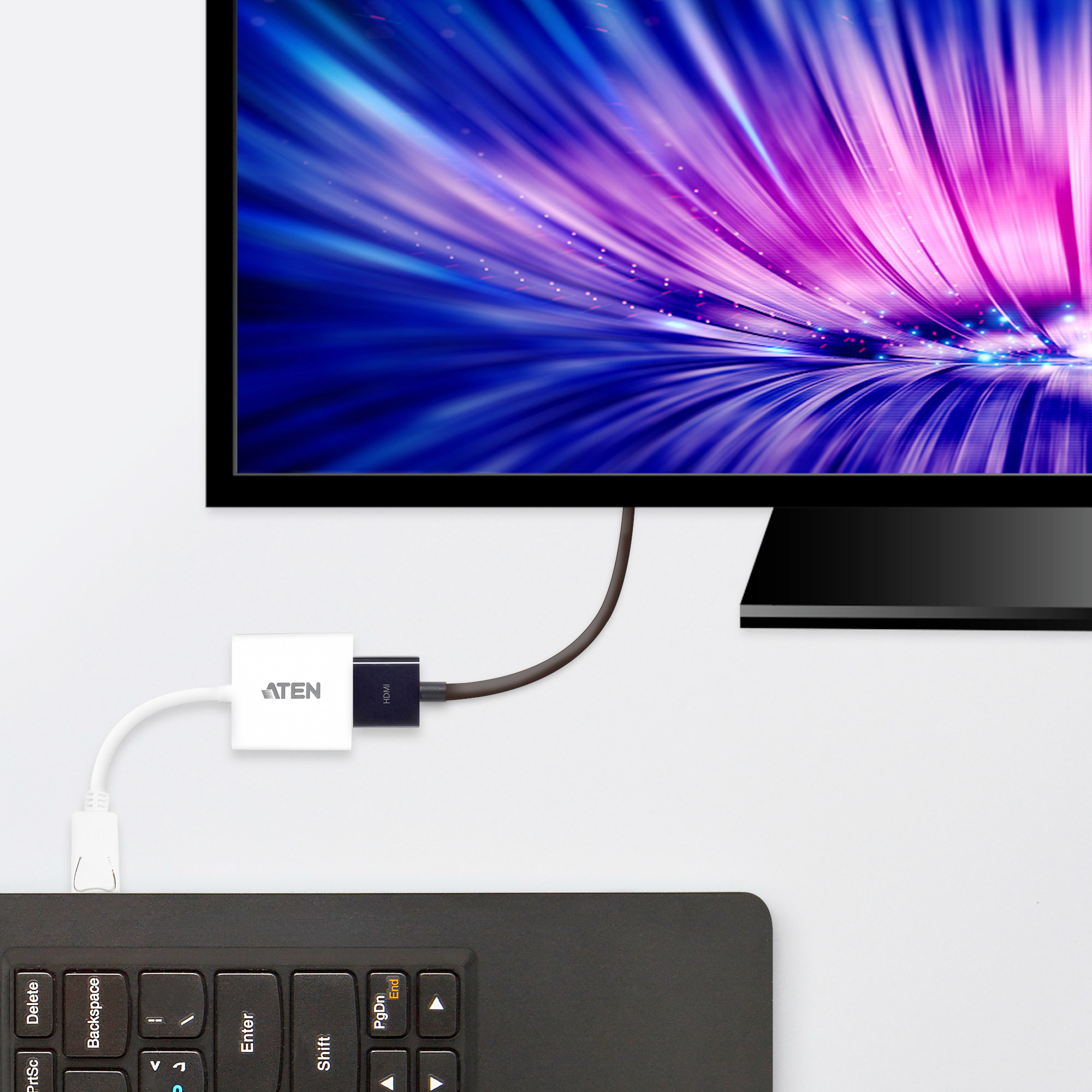 ATEN VC985 - Video- / Audio-Adapter - DisplayPort (M), Ansicht 2