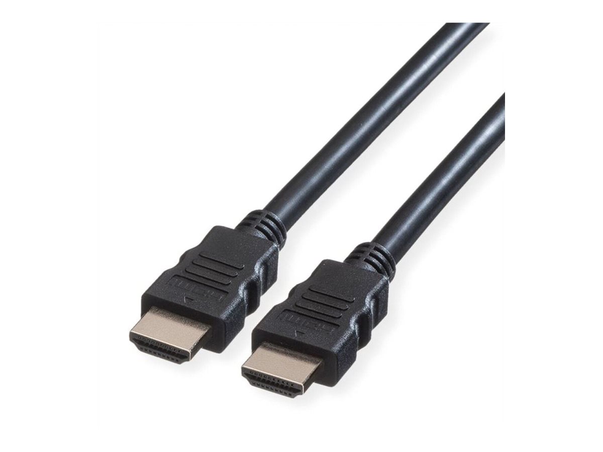 VALUE Ultra High Speed - HDMI-Kabel mit Ethernet - HDMI männlich zu HDMI männlich - 10 m - Doppelisolierung - Schwarz - 8K60Hz (7680 x 4320)