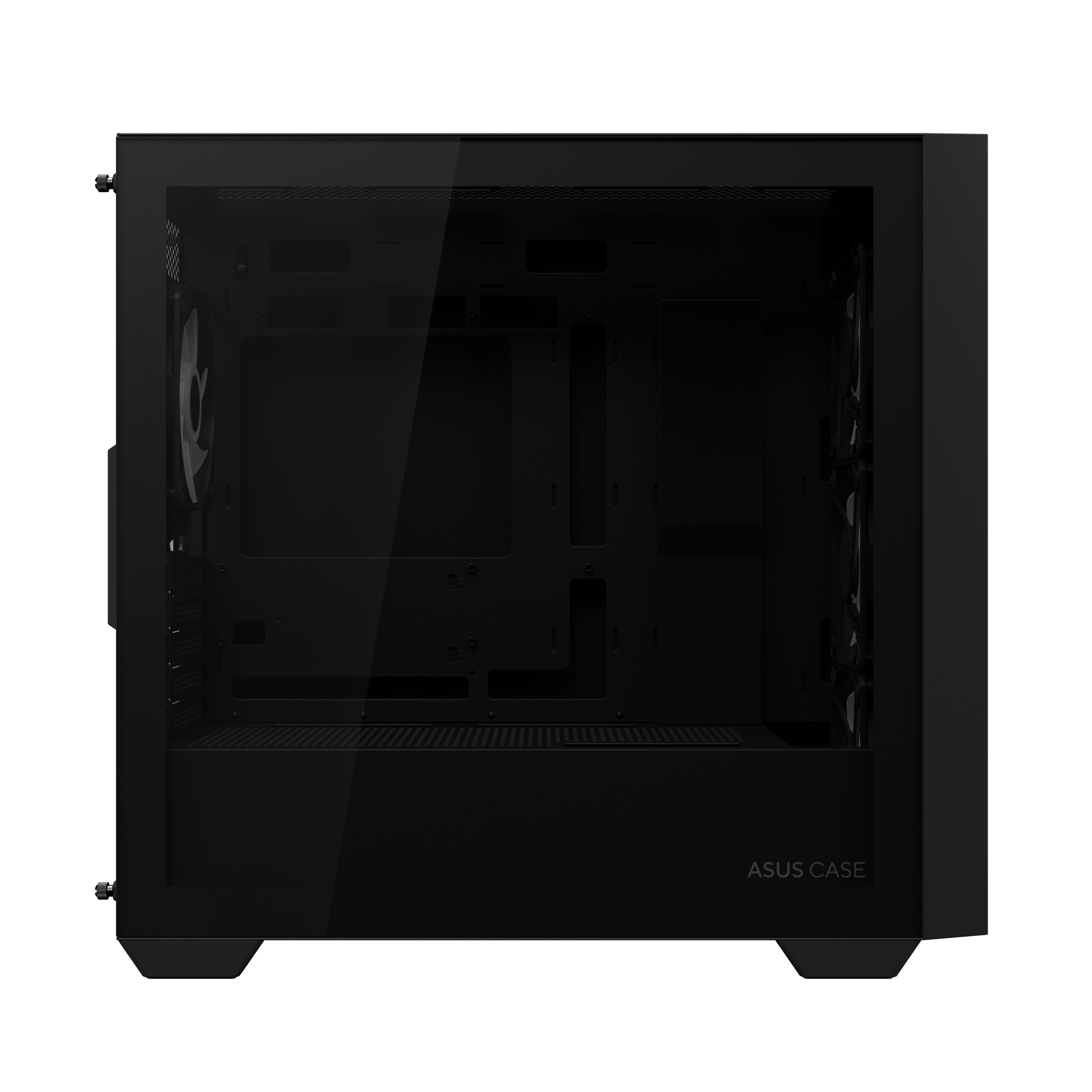 ASUS A21 Plus - microATX - Seitenteil mit Fenster (gehärtetes Glas) - Schwarz, Ansicht 3