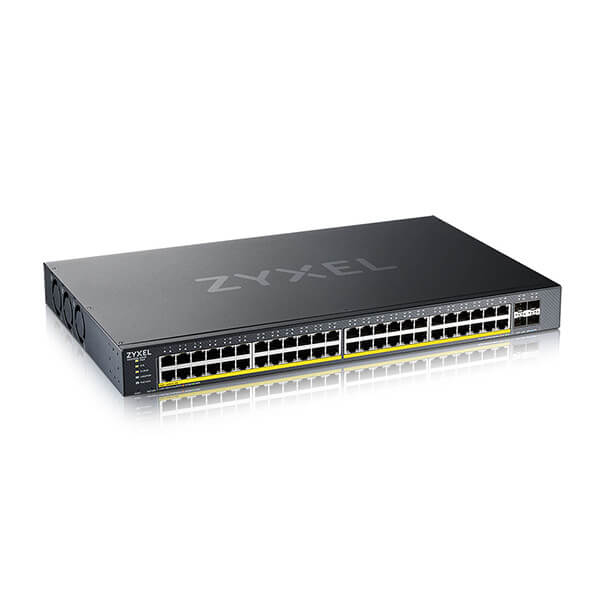 ZyXEL XGS1935-52HP 52 Port Smart Managed PoE Switch 48x Gigabit and 4x 10G SFP+ hybrid, Ansicht 2