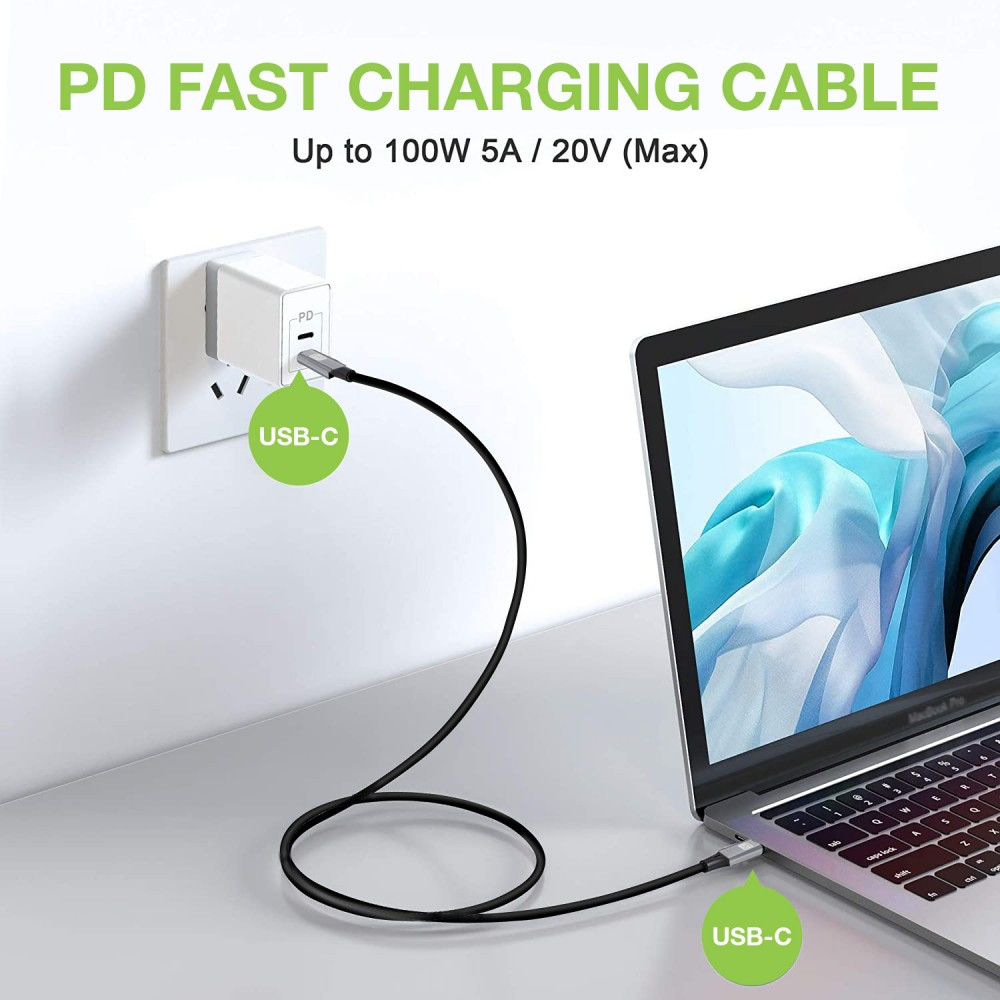Techly USB3.2 Gen.2 Kabel Stecker Typ-C - USB Schwarz 1 m - Kabel - Digital/Daten, Ansicht 4
