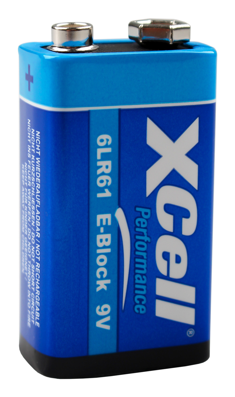 XCell Batterie Performance Alkaline 6LR61 Block 1St. - Batterie - 9V-Block, Ansicht 3