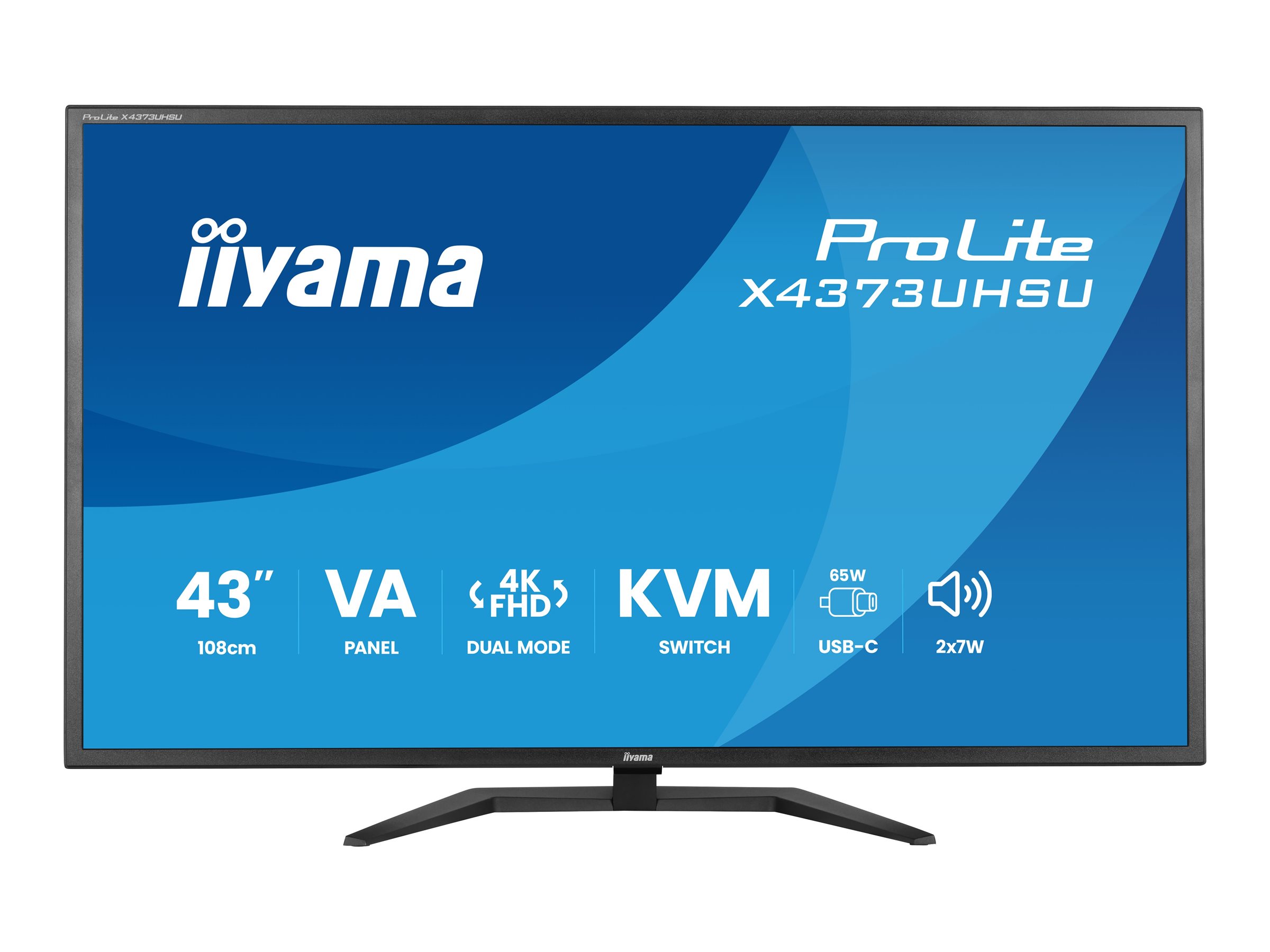 Iiyama ProLite X4373UHSU-B2 - LED-Monitor - 109.2 cm (43")