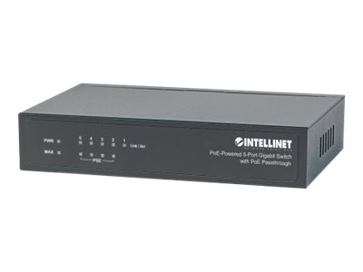 INTELLINET 5-Port PoE+ Gigabit Switch (561082)