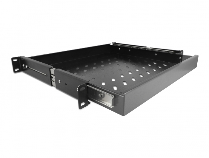 Delock Rack-Schublade - Schwarz - 1U - 48.3 cm (19), Ansicht 4
