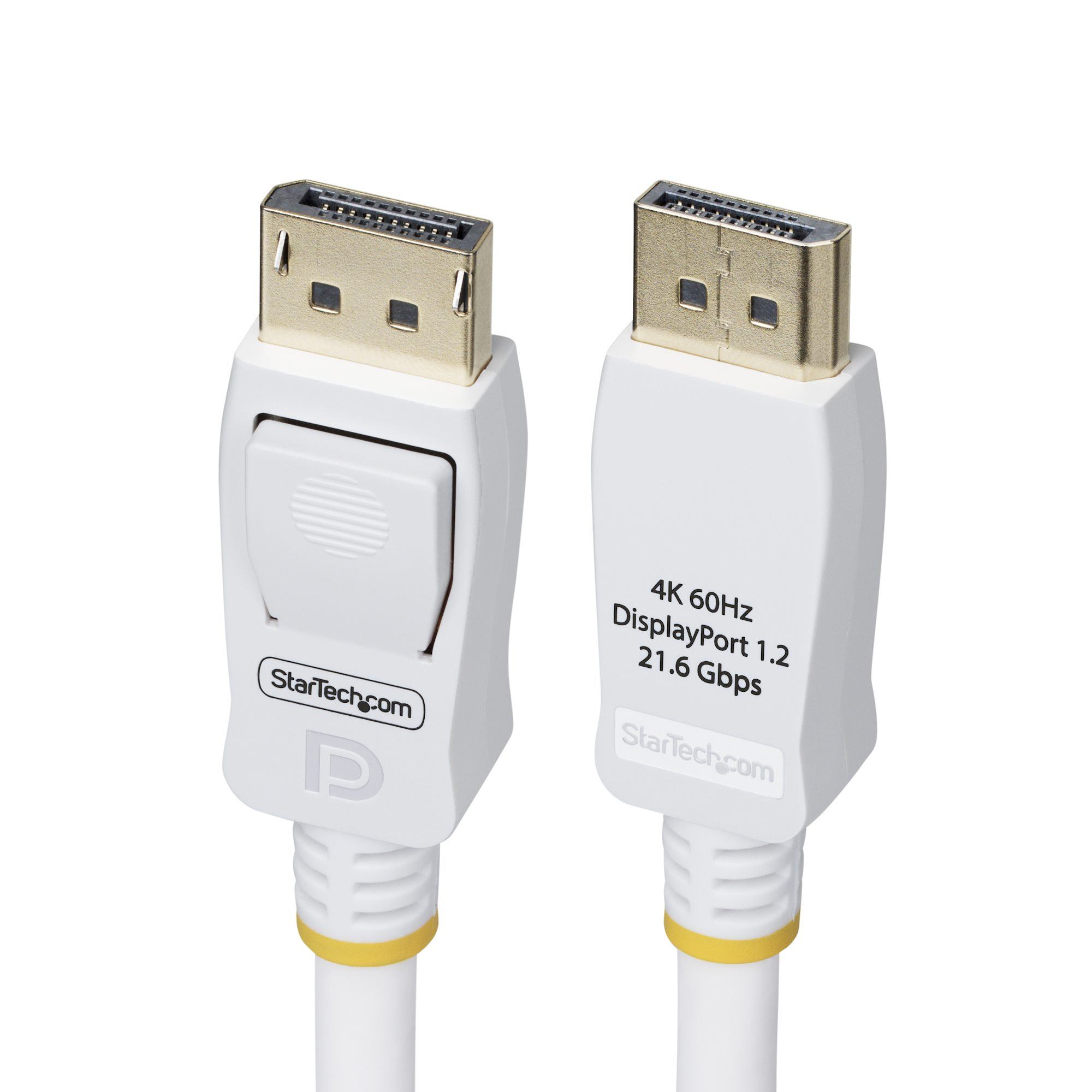 StarTech.com 10ft White VESA Certified DisplayPort 1.2 Cable with Latches - DisplayPort-Kabel - DisplayPort (M), Ansicht 2