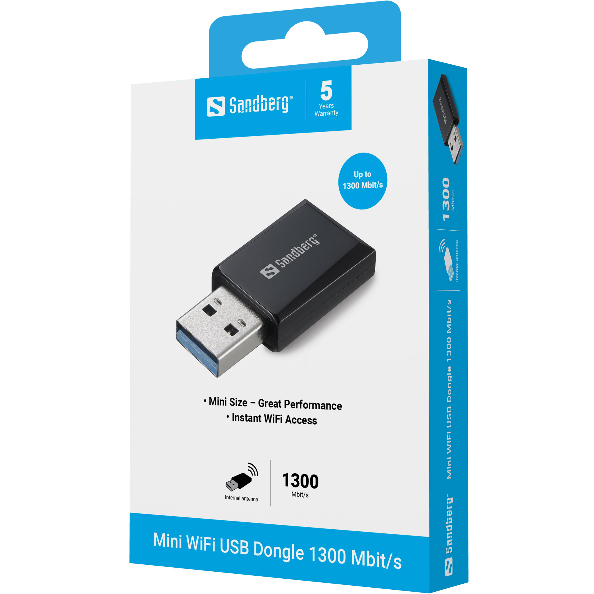 SANDBERG Mini Wifi Dongle 1300 Mbit/s, Ansicht 2