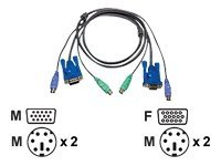 ATEN 2L-5002P/C - Tastatur- / Video- / Maus- (KVM-)