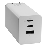 ASUS AC100-02 - Netzteil - GaN-Technologie - 100 Watt - 5 A - Apple Fast Charge Fast Charge PD 3.0 QC 4.0 - 3 Ausgabeanschlussstellen (USB 2 x USB-C)