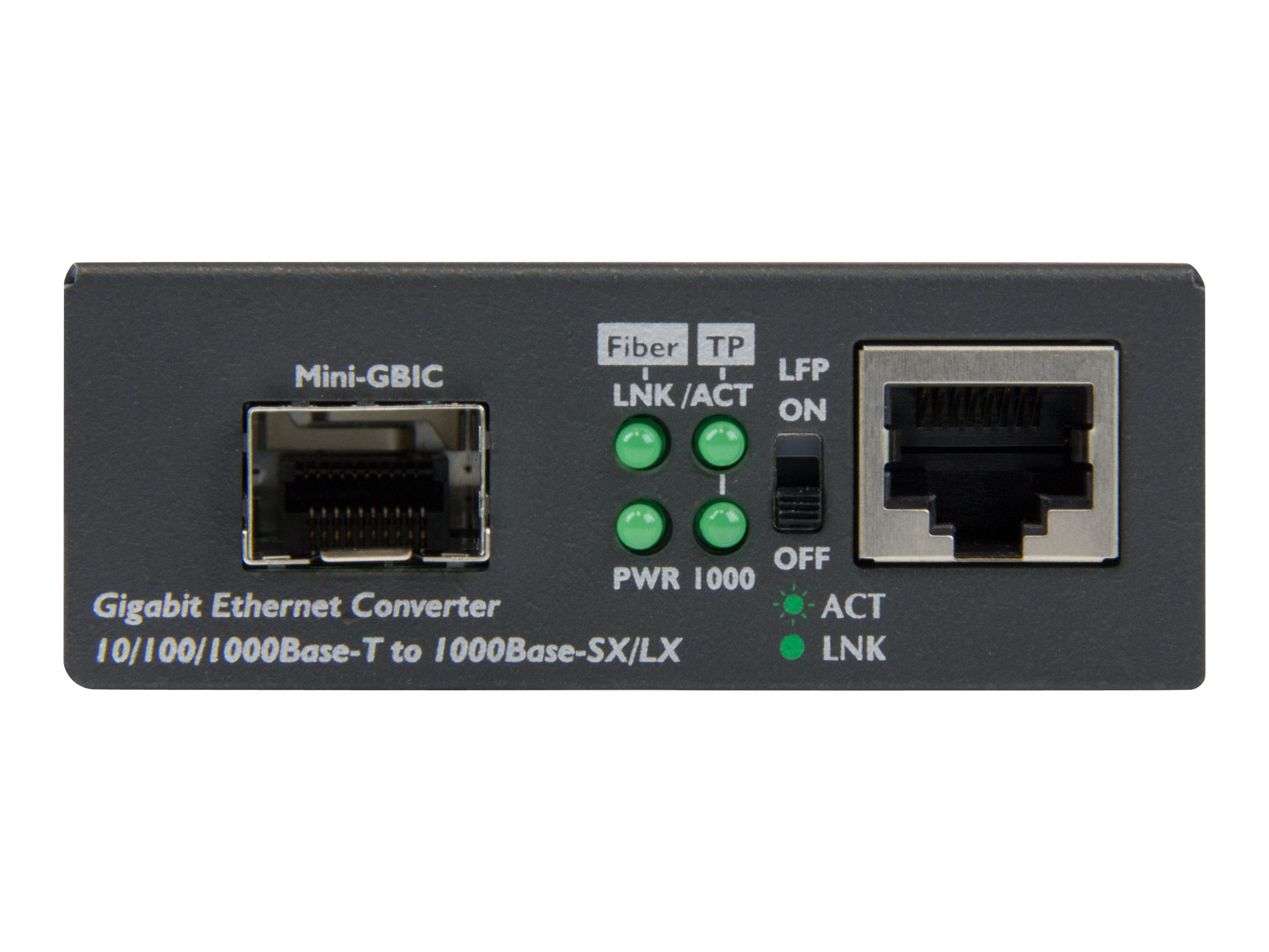 StarTech.com Startech Gigabit Ethernet LWL / Glasfaser Medienkonverter mit SFP - 1000 Mbit/s Multimode Gigabit Ethernet Medienkonverter - Medienkonverter - 1GbE - 10Base-T, 1000Base-LX, 1000Base-SX, 100Base-TX, 1000Base-T - RJ-45 / SFP (mini-GBIC)