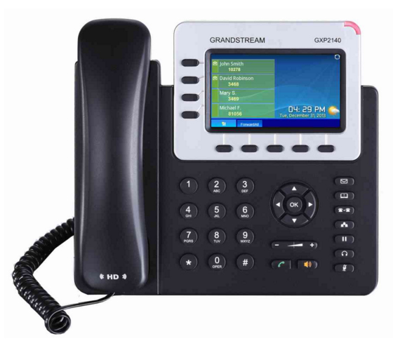 Grandstream GXP2140 Enterprise IP Phone - VoIP-Telefon, Ansicht 2