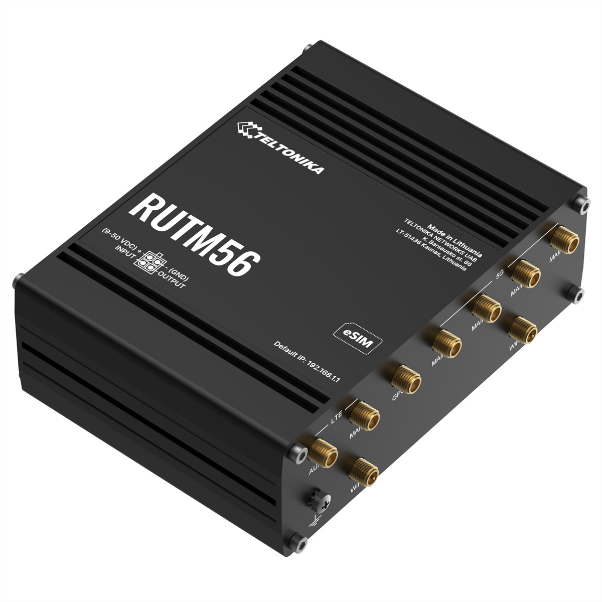 Teltonika RUTM56 - Wireless Router - Netz - WWAN 4-Port-Switch, Ansicht 2