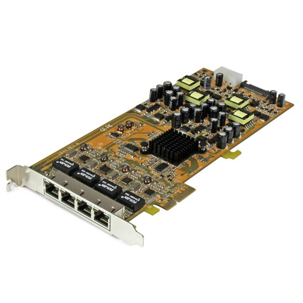 StarTech.com 4 Port Gigabit Power over Ethernet PCI Express Netzwerkkarte - PSE / PoE PCIe NIC - 4-fach (Quad), Ansicht 2