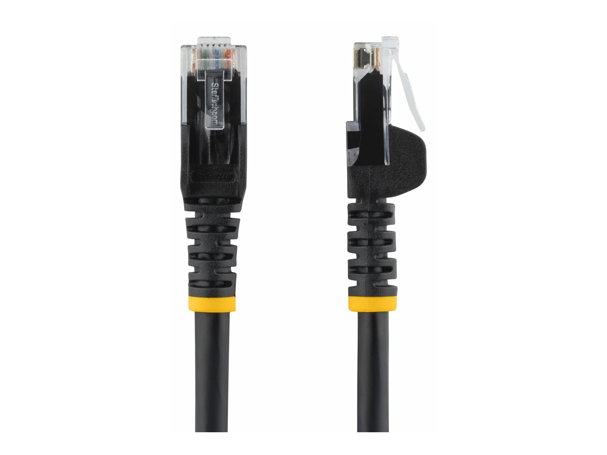 StarTech.com 1.5m CAT6 Ethernet Cable, 10 Gigabit Snagless RJ45 650MHz 100W PoE Patch Cord, CAT 6 10GbE UTP Network Cable w/Strain Relief, Black, Wiring is UL Certified/TIA - Category 6 - 24AWG (N6PATC150CMBK)