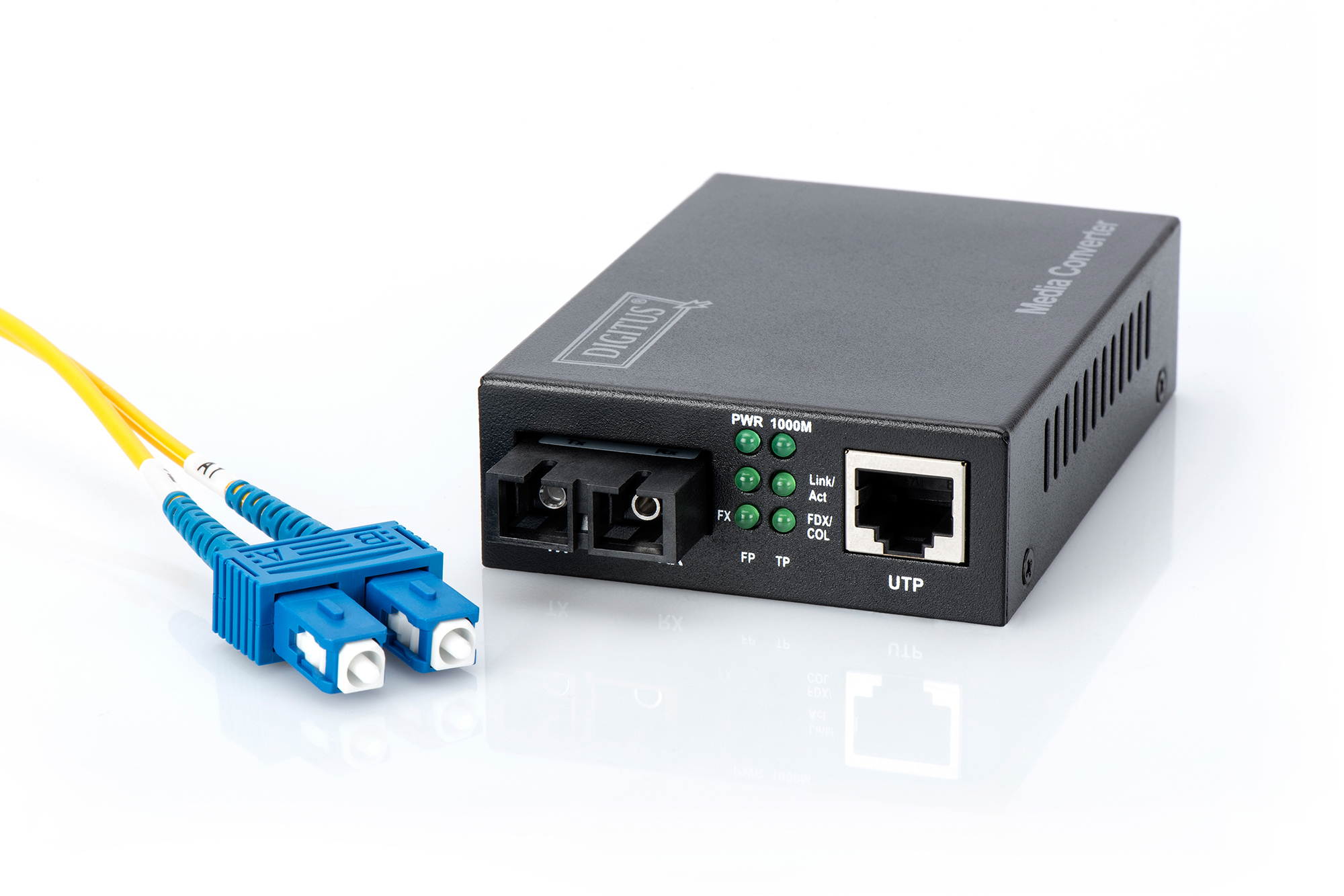 DIGITUS Gigabit Medienkonverter, RJ45 / SC, Ansicht 2