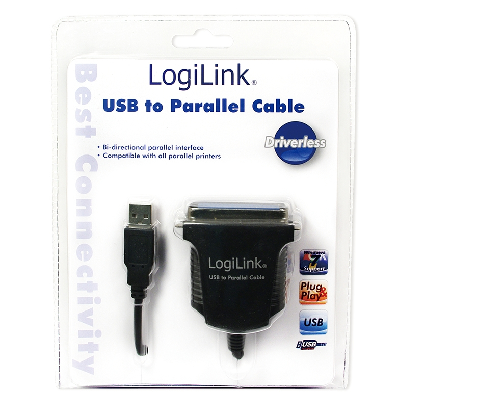 LogiLink Parallel-Adapter - USB 2.0 - parallel, Ansicht 3