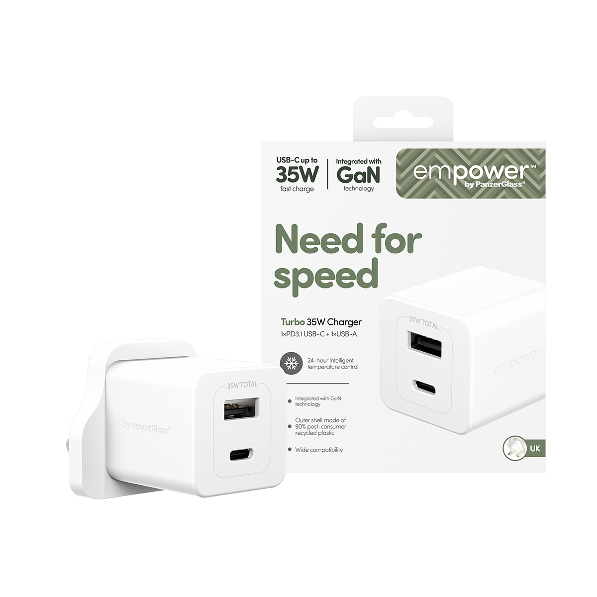 PanzerGlass TURBO 35W CHARGER INCL. USB-C, Ansicht 2