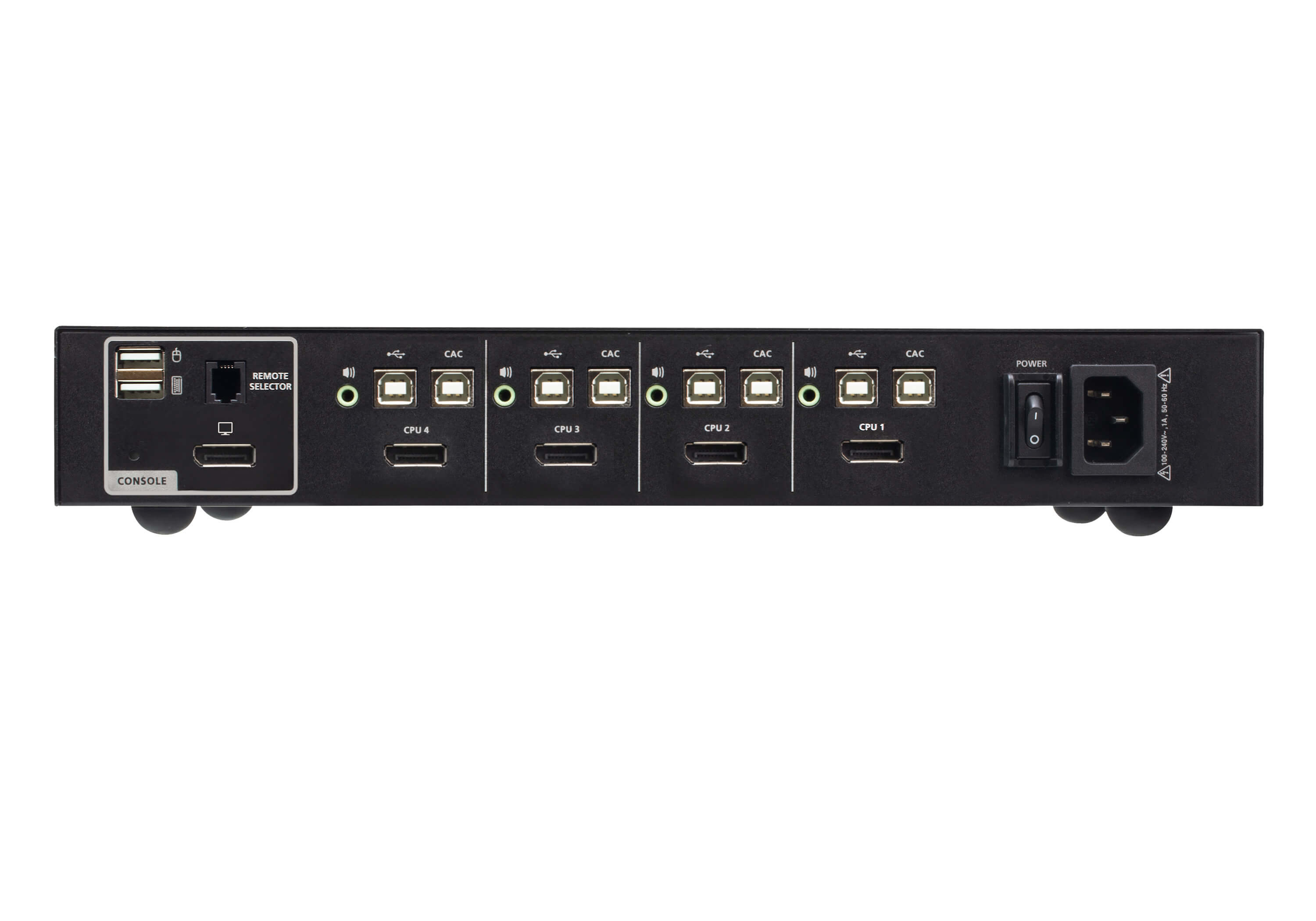 ATEN CS1184DP4C - KVM-/Audio-Switch - PSD PP v4.0 Compliant, DisplayPort, sicher mit CAC, Ansicht 2