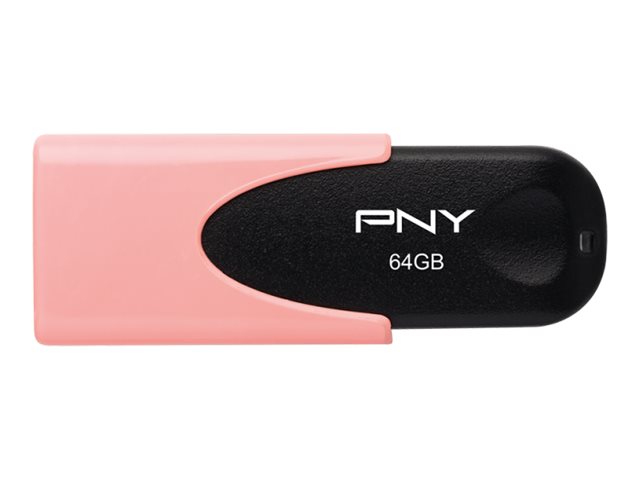 PNY Attaché 4 - USB-Flash-Laufwerk - 64 GB - USB 2.0 - koralle pastell