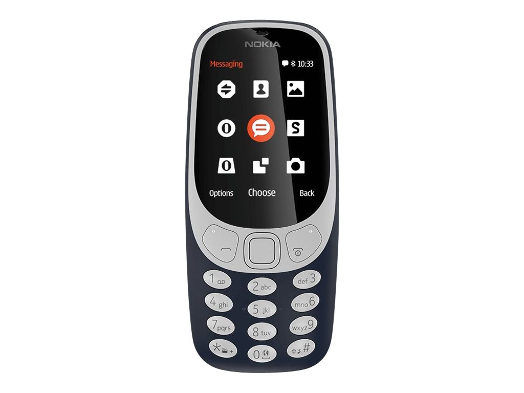 Nokia 3310 (2017) Dual-SIM Dunkelblau [6,1cm (2,4) TFT Display,  Series 30+, 2MP Hautpkamera]