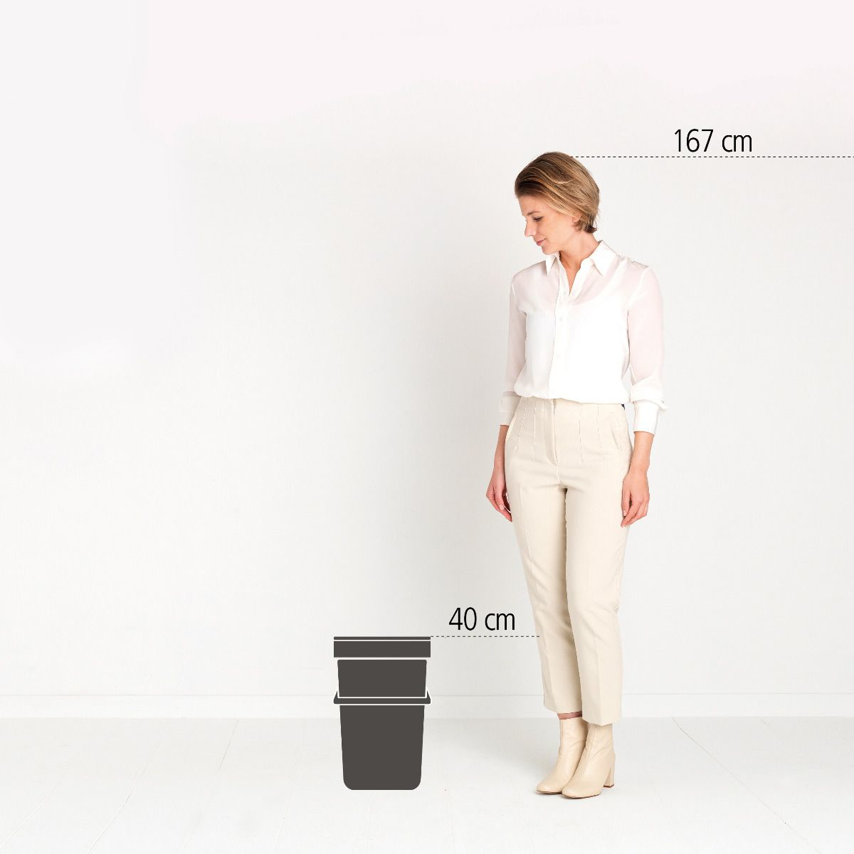 Brabantia Sort & Go - 265 mm - 340 mm - 400 mm - 1,3 kg - Belgien, Ansicht 2