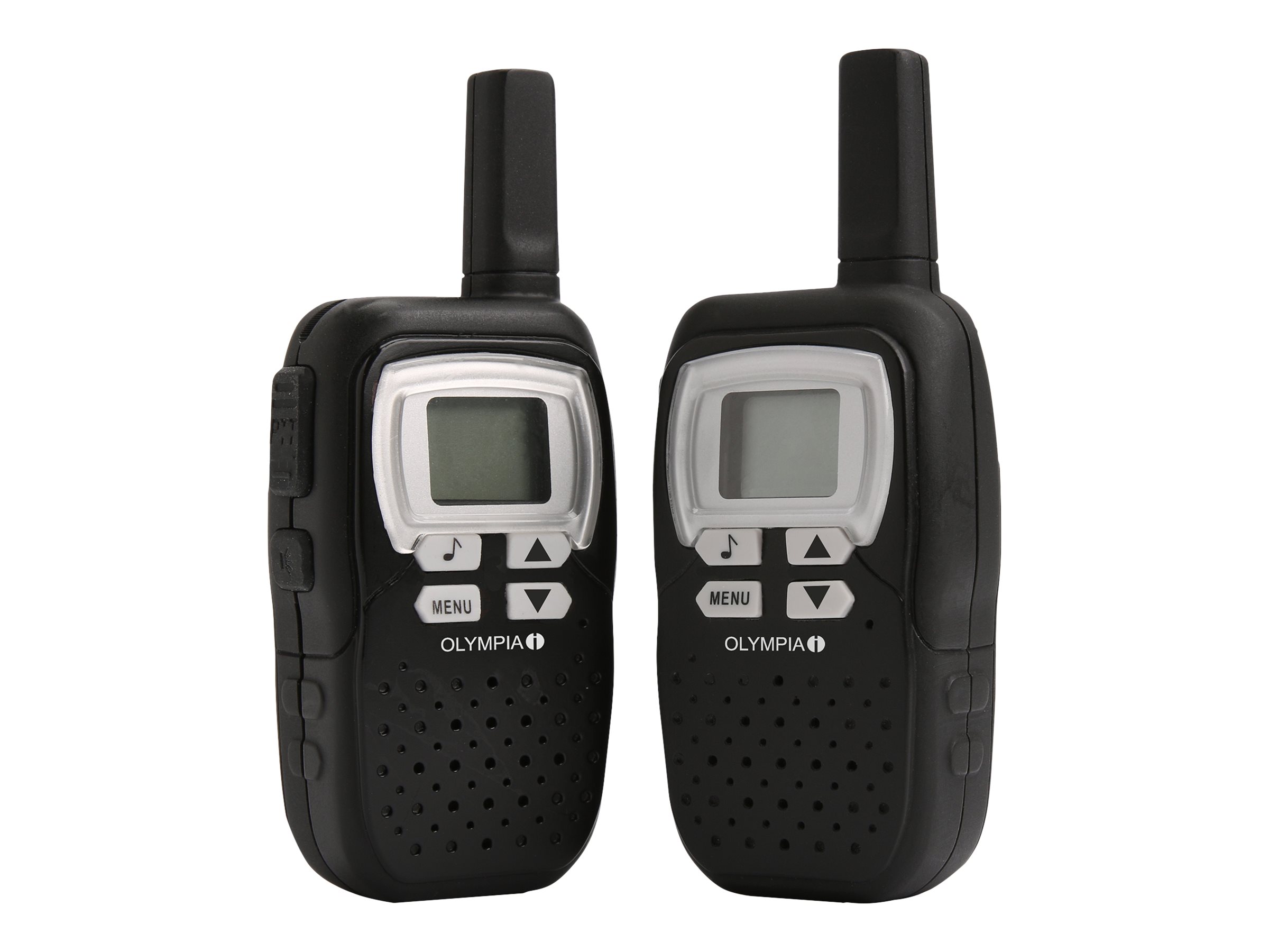 Olympia 1208 - Tragbar - Zwei-Wege Funkgerät - PMR - 446.00625 - 446.09375 MHz - 8 Kanäle - Schwarz (Packung mit 2), Ansicht 3