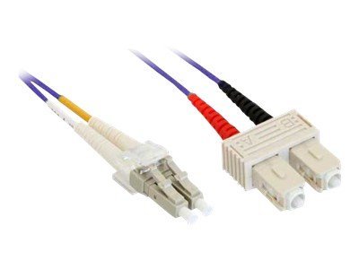 InLine - Patch-Kabel - LC Multi-Mode (M) zu SC multi-mode (M) - 3 m - Glasfaser - 50/125 Mikrometer